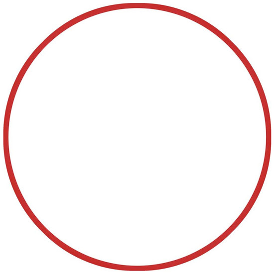 Χούλα-Χουπ 76cm - Φ 18mm - 185gr, Κόκκινο